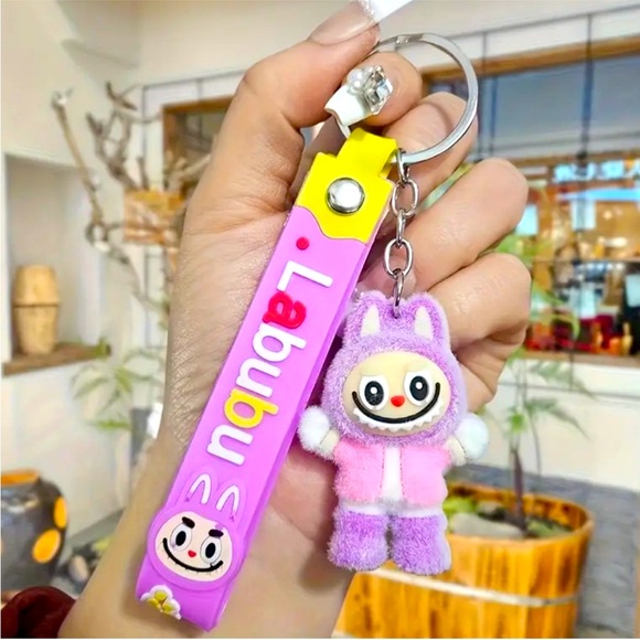 NWT Purple Labubu Keychain / Bag Charm - Picture 1 of 1